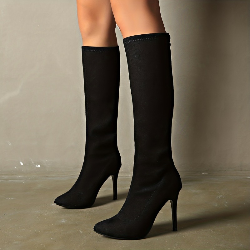 Women'S Fashion Knee High Boots - أحذية الموضة النسائية أشار تو الكعوب