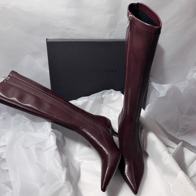Women'S Fashion Knee High Boots - أحذية نسائية جديدة لموسم الخريف، بتصميم