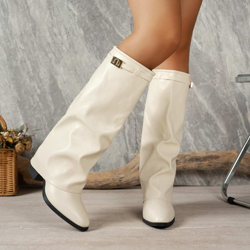 أحذية نسائية طويلة حتى الركبة  - مراجعة Women'S Fashion Knee High Boots وسعره