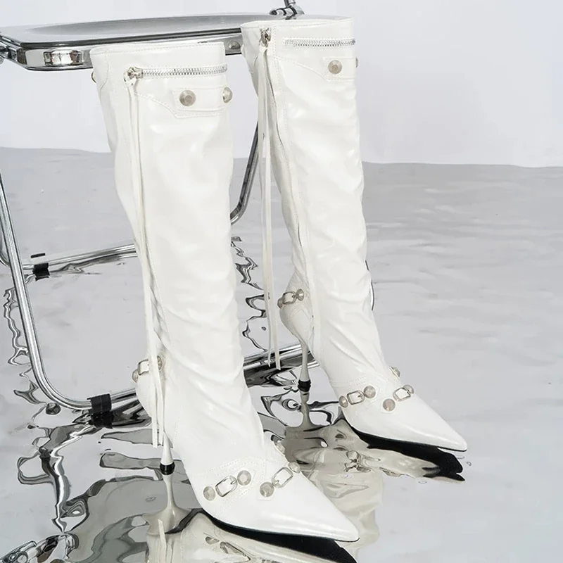 أحذية نسائية مثيرة ذات كعب عال - مراجعة Women'S Fashion Knee High Boots وسعره