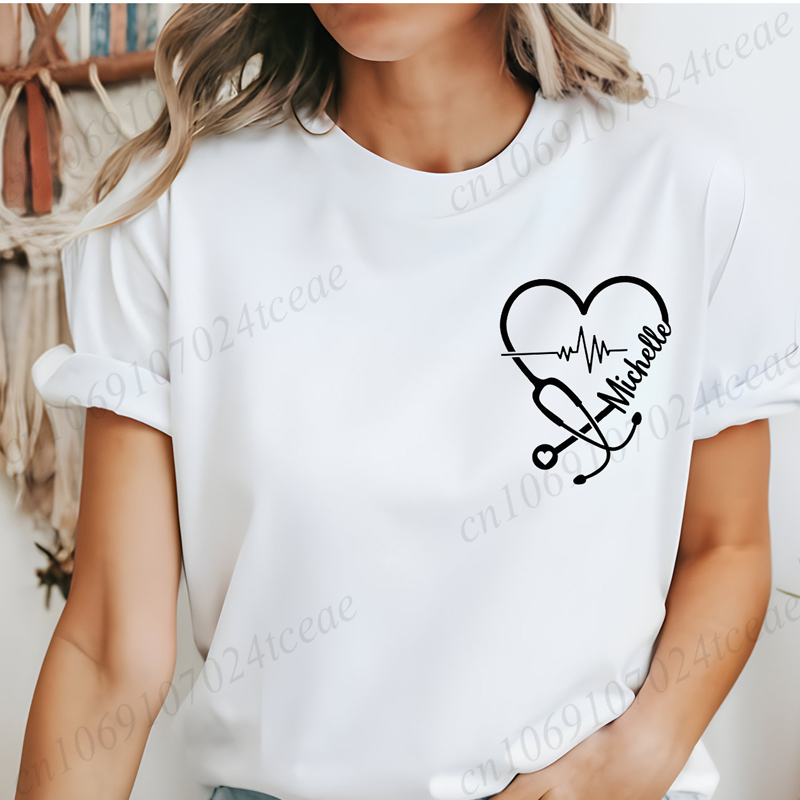 قميص مخصص للممرضات، تي شيرت جد - مراجعة Women Fashion Names وسعره