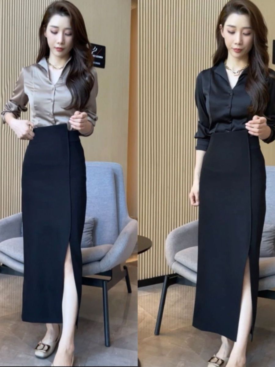 طقم أنيق من قطعتين: بلوزة ساتا - مراجعة Women Fashion Over The Years وسعره