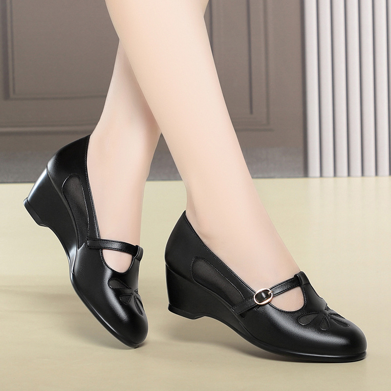أحذية نسائية صيفية بكعب ويدج ش - مراجعة Women'S Fashion Shoes وسعره