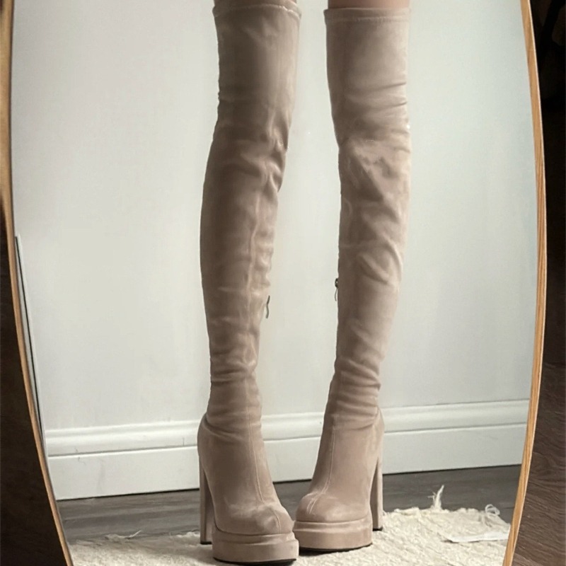 أحذية نسائية طويلة فوق الركبة  - مراجعة Women'S Fashion Knee High Boots وسعره