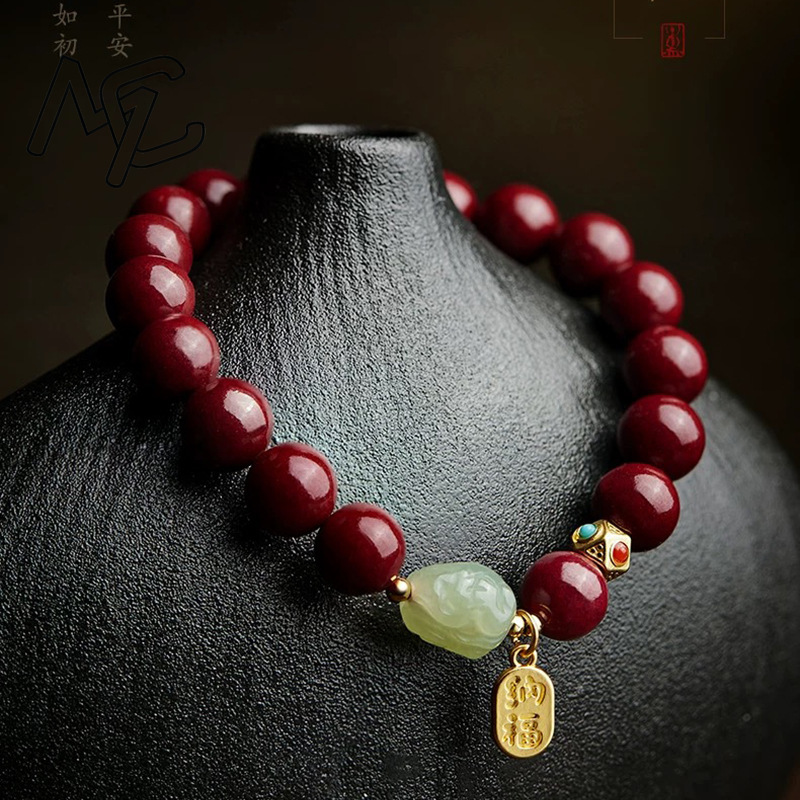 سوار خرز من الزنجفر الأحمر الط - مراجعة Women'S Fashion Jewellery وسعره