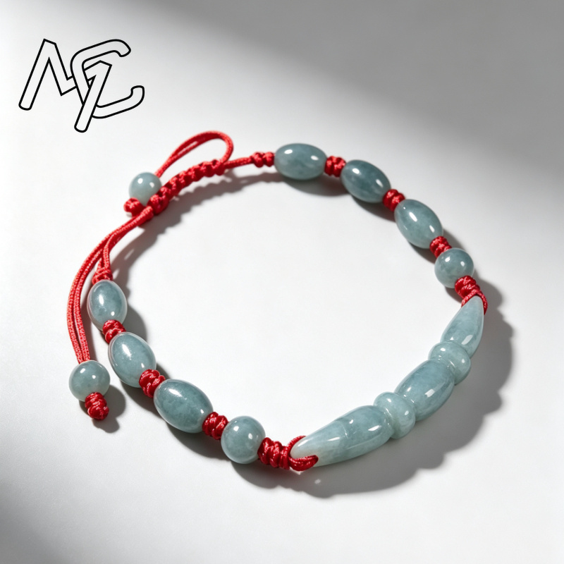 خرز عقدة جذر اللوتس من اليشم ا - مراجعة Women'S Fashion Jewellery وسعره